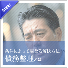 条件によって異なる解決方法　債務整理とは